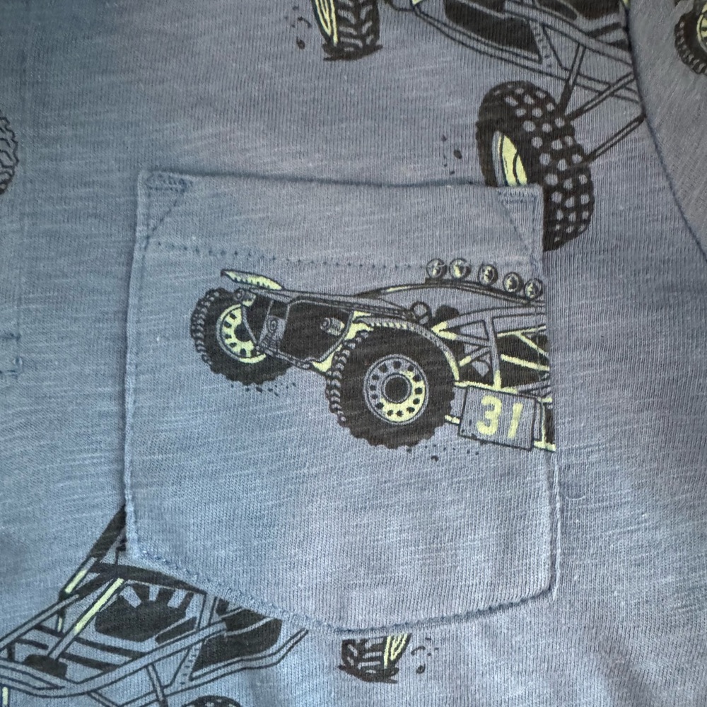 NWT, CARTER’S Blue Polo Shirt with Print Size 8 - Picture 9 of 12